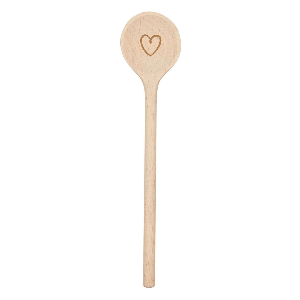 Goki wooden ladle heart, 20 cm