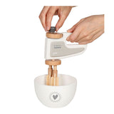 Goki Wooden Hand Mixer con ciotola, 2ldg.