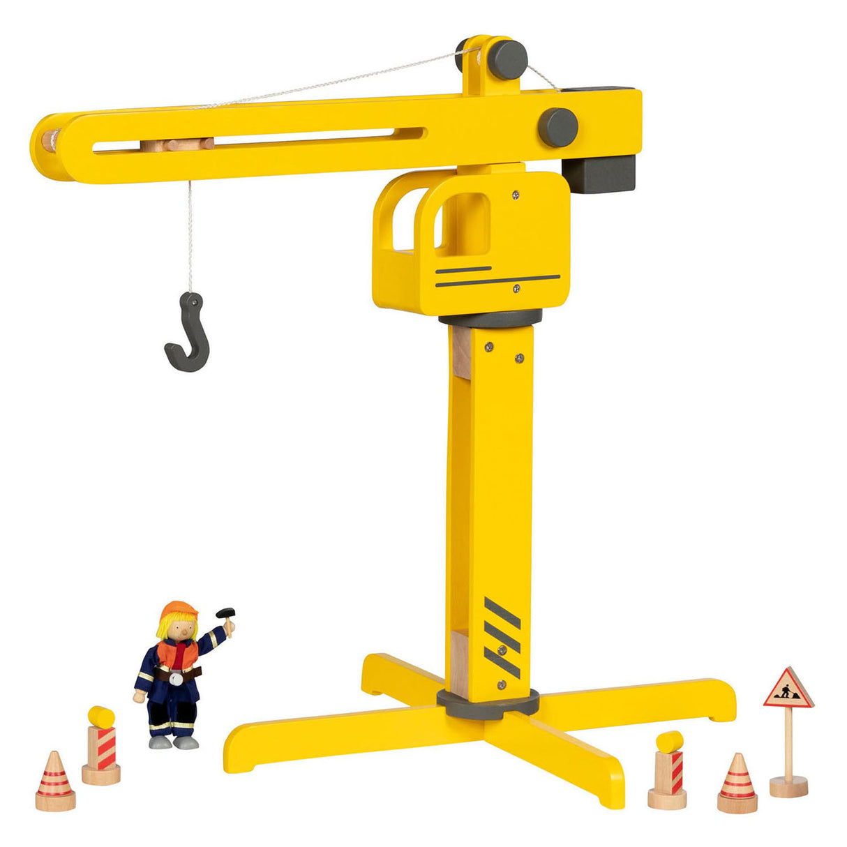 Goki wooden construction crane, 56cm