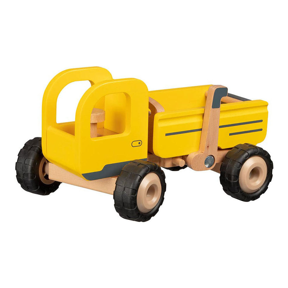 Goki Wooden Tilt Wagon amarillo