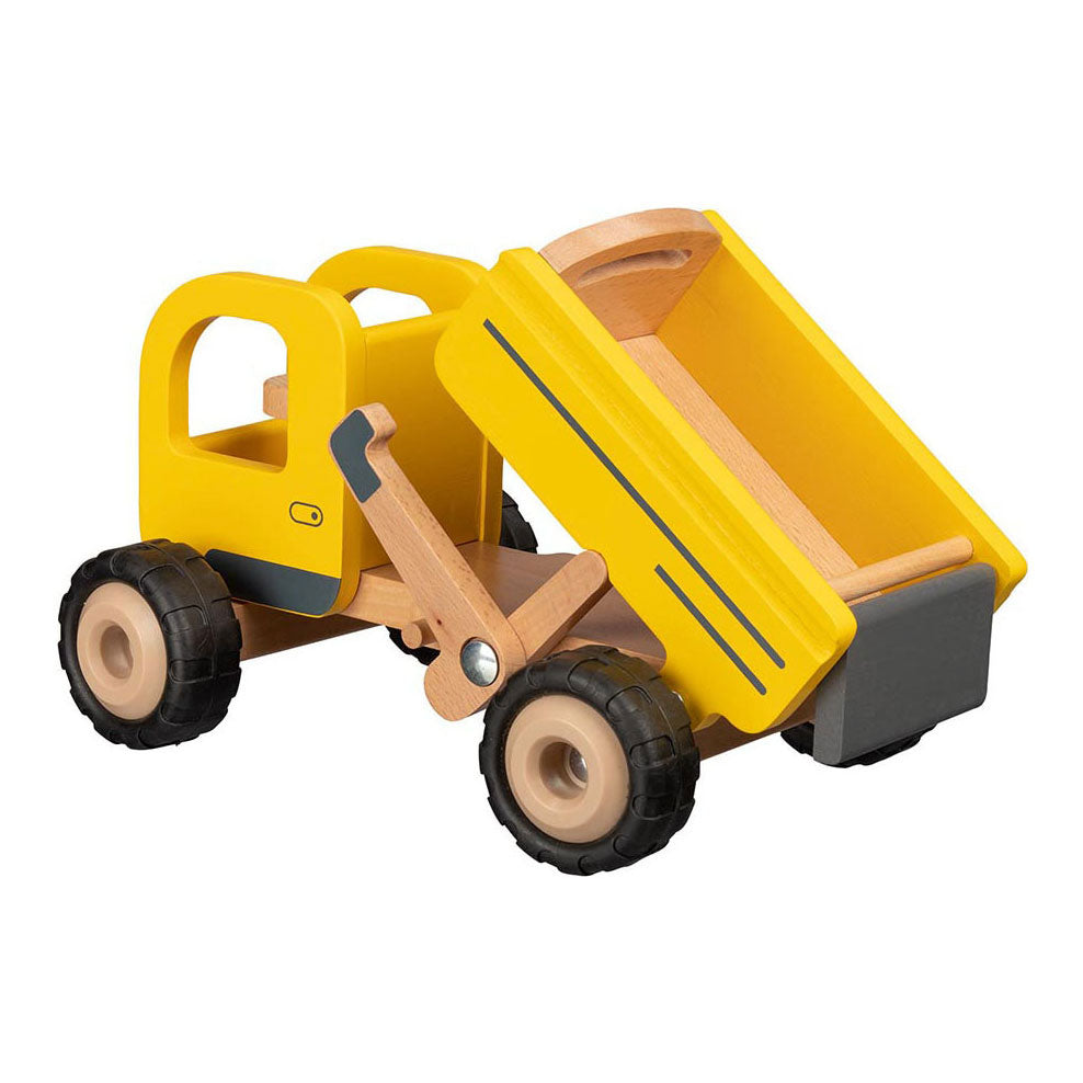 Goki Wooden Tilt Wagon amarillo