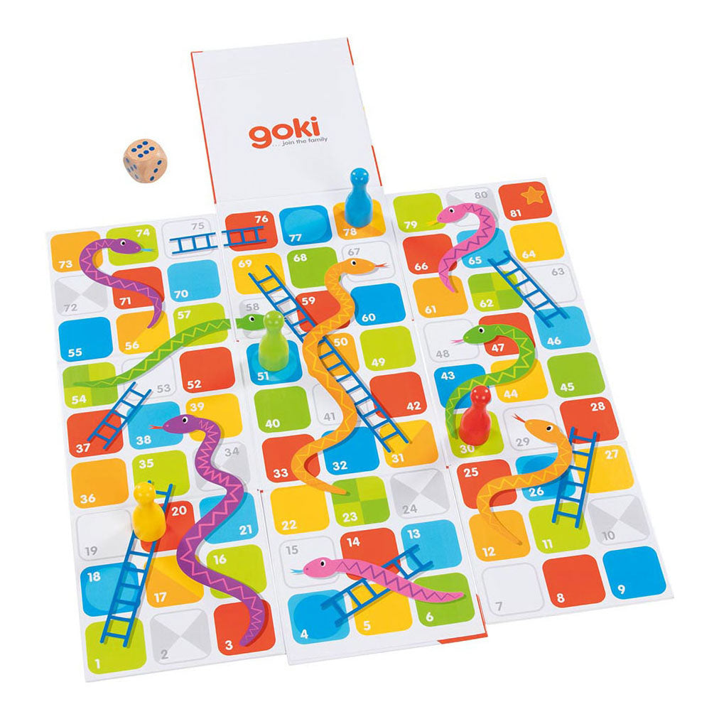 Goki XXL -slanger og stiger i Cube Board Game