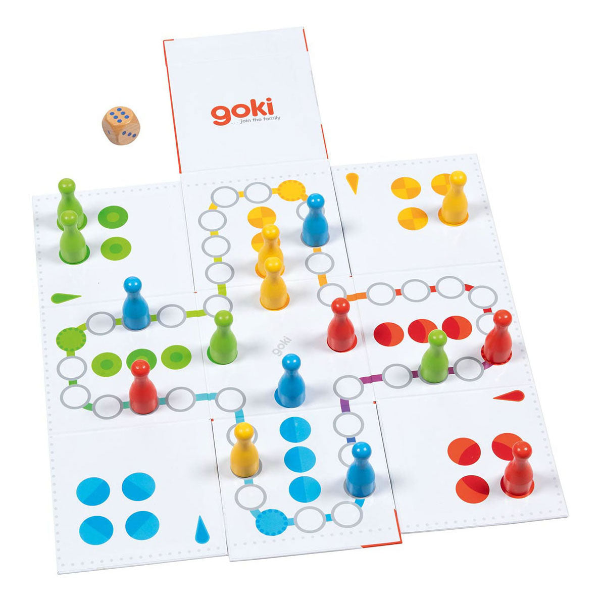 Goki XXL Ludo v Kubus Board Game