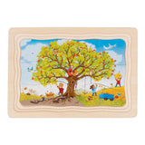 Goki Wooden Jigsaw Puzzle My Apple Tree, 32st.