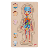 Goki Strato in legno Puzzle Body Boy Human Boy, 29st.