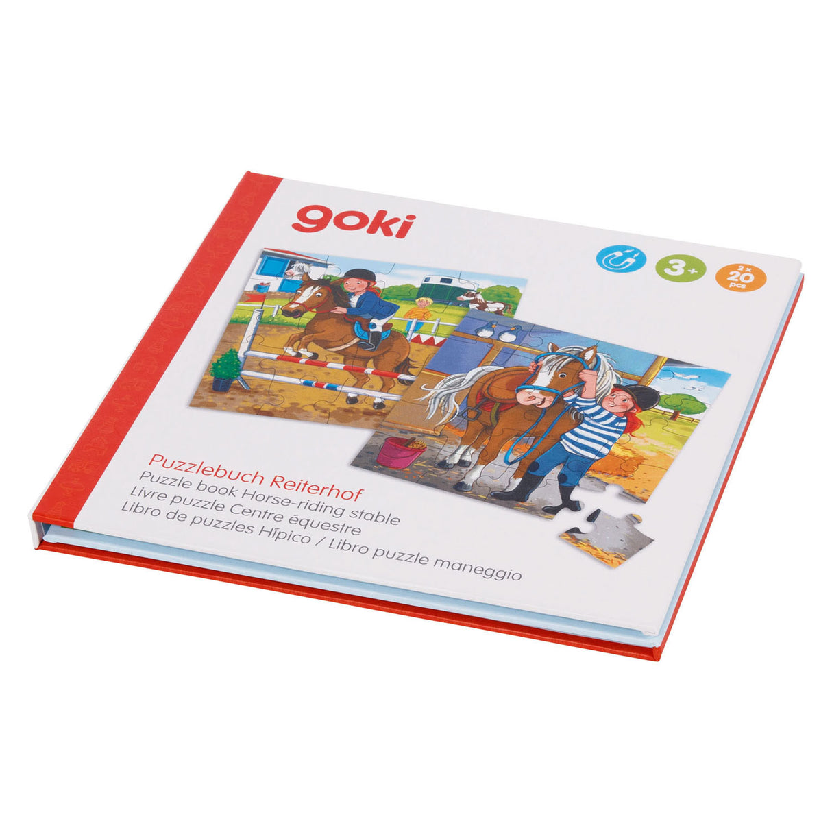 GOKI MAGITIC JIGSAW Puzzle Book Stable, 40..