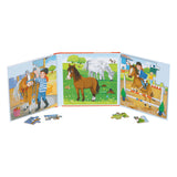 Goki Magnetic Jigsaw Puzzle Book Horse Stable, 40.