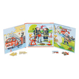 Goki Magnetic jigsaw puzzle book Fire brigade, 40th.