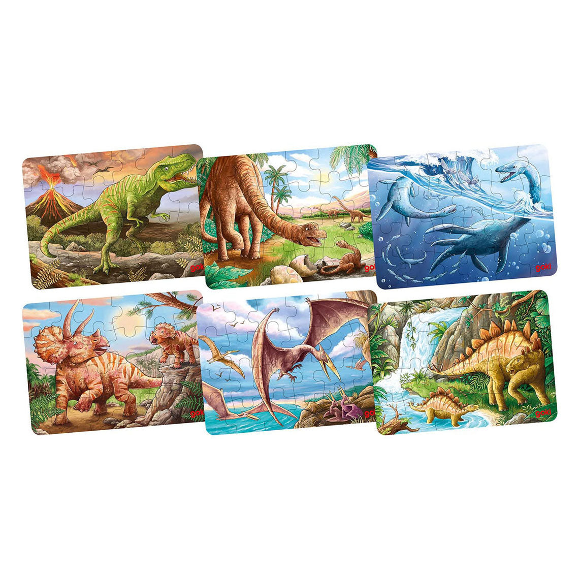 Goki Wood Jigsaw Puzzle Dinosaurus, 24 ..