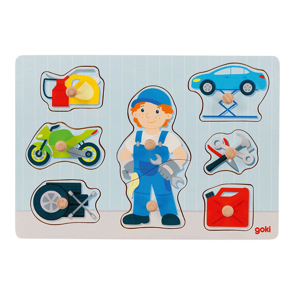 Goki Wooden Nick Puzzle Mechanic, 8 ..