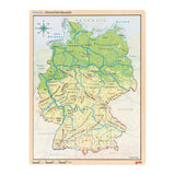 Goki wooden layer puzzle Germany, 98st.