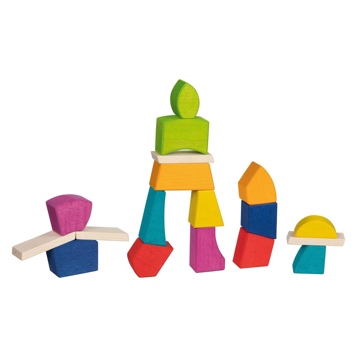 Goki wooden building blocks creo, 14dlg.