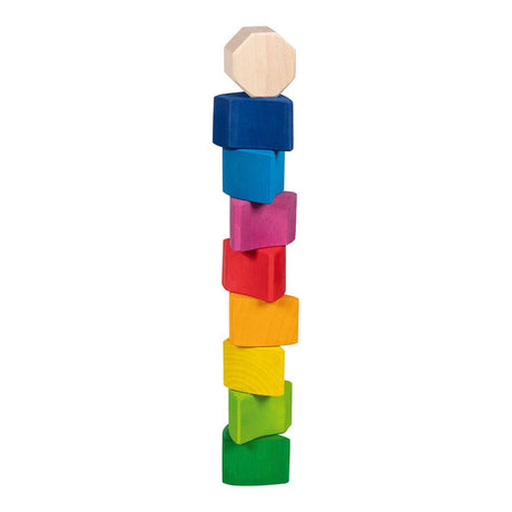Goki wooden puzzle and building blocks cheerful snail pauline, 10dlg.