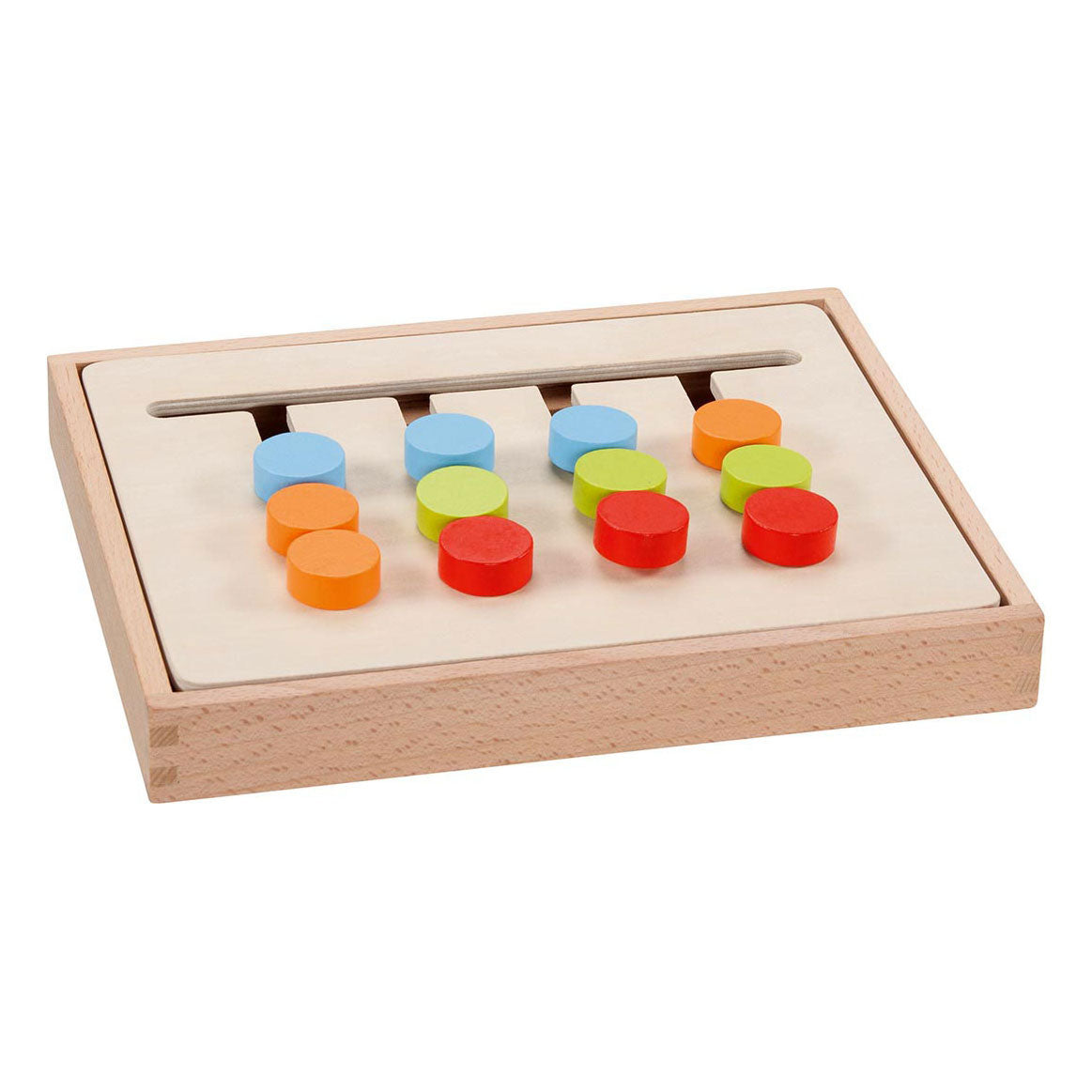 Goki Wood Color Sorting Board in scatola di legno