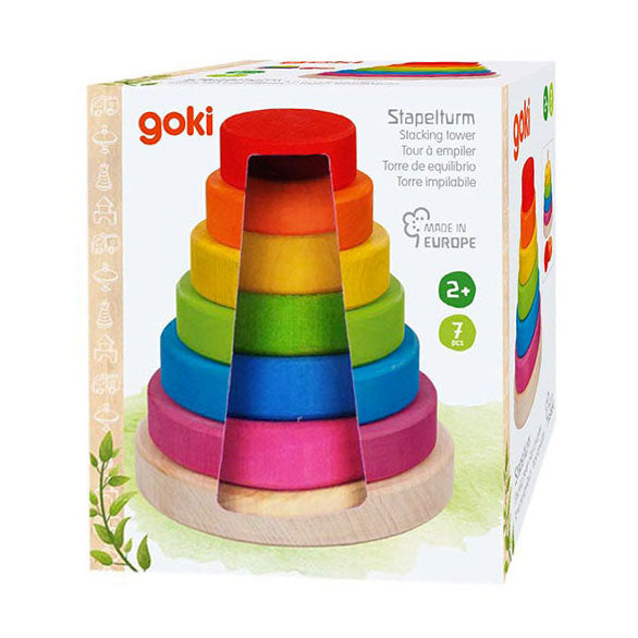 Goki Houten Stapeltoren, 7dlg.