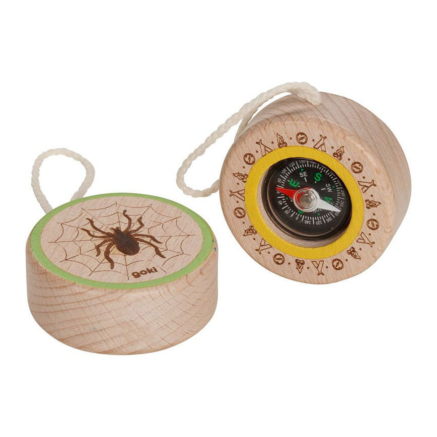 Goki wooden compass spider