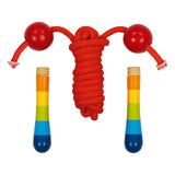 Goki wooden skipping rope rainbow, 200cm