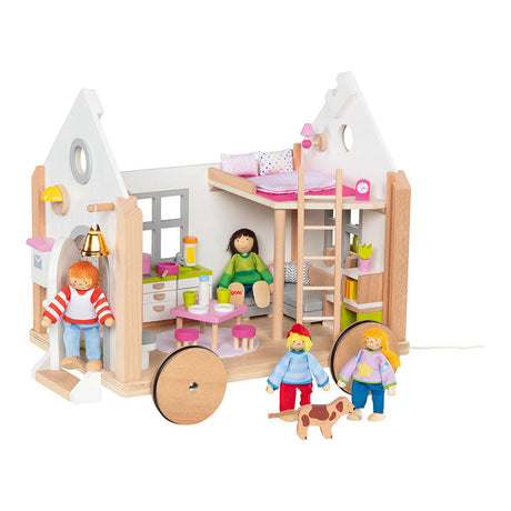 Goki trä poppenhuis lilla hus hygge