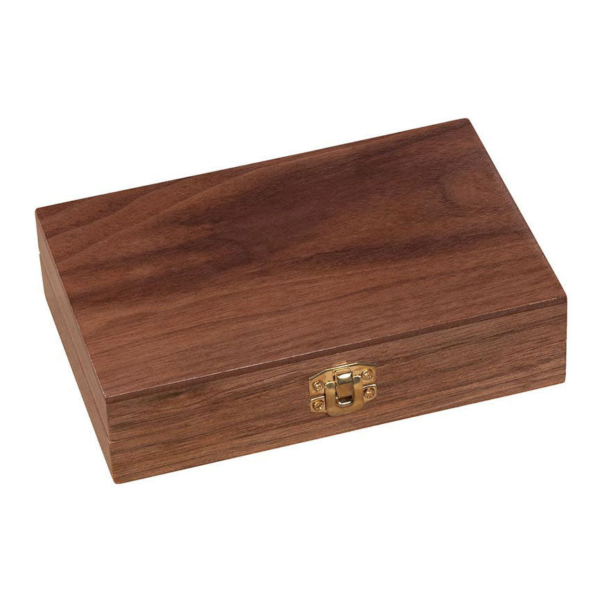 Goki wooden playing card box with 5 dice and 2 sets of cards