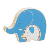 Goki wooden puzzle standing elephant, 2 pcs.