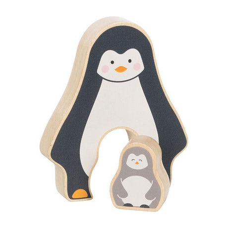 Goki Houten Puzzel Staand Pinguïnt, 2st.