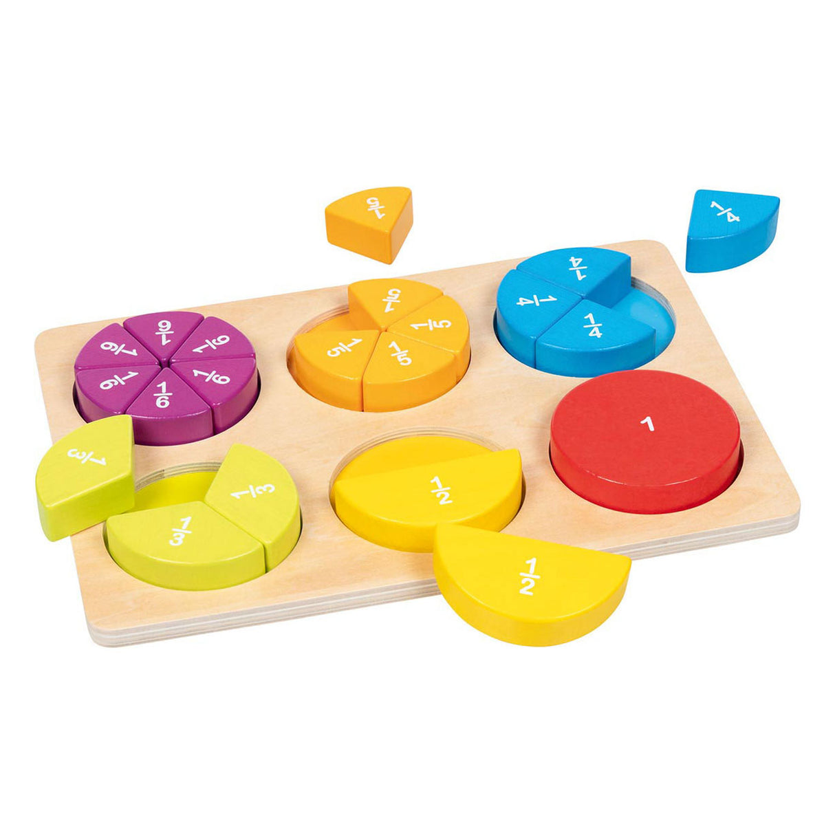 Goki wooden learning puzzle fractures, 22dlg.