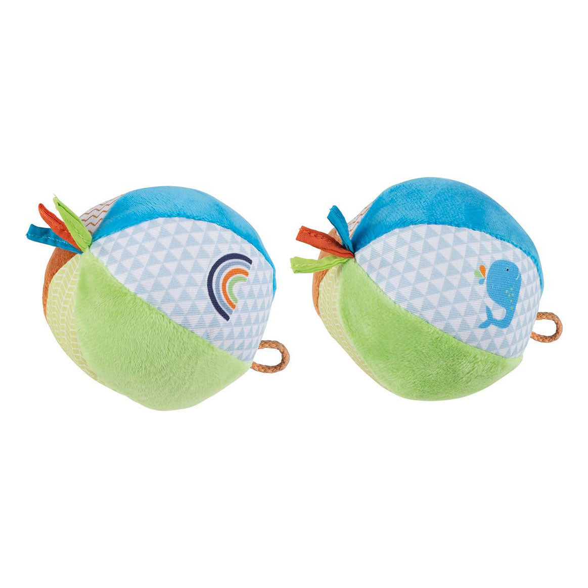 Goki soft ball with a bell blue green