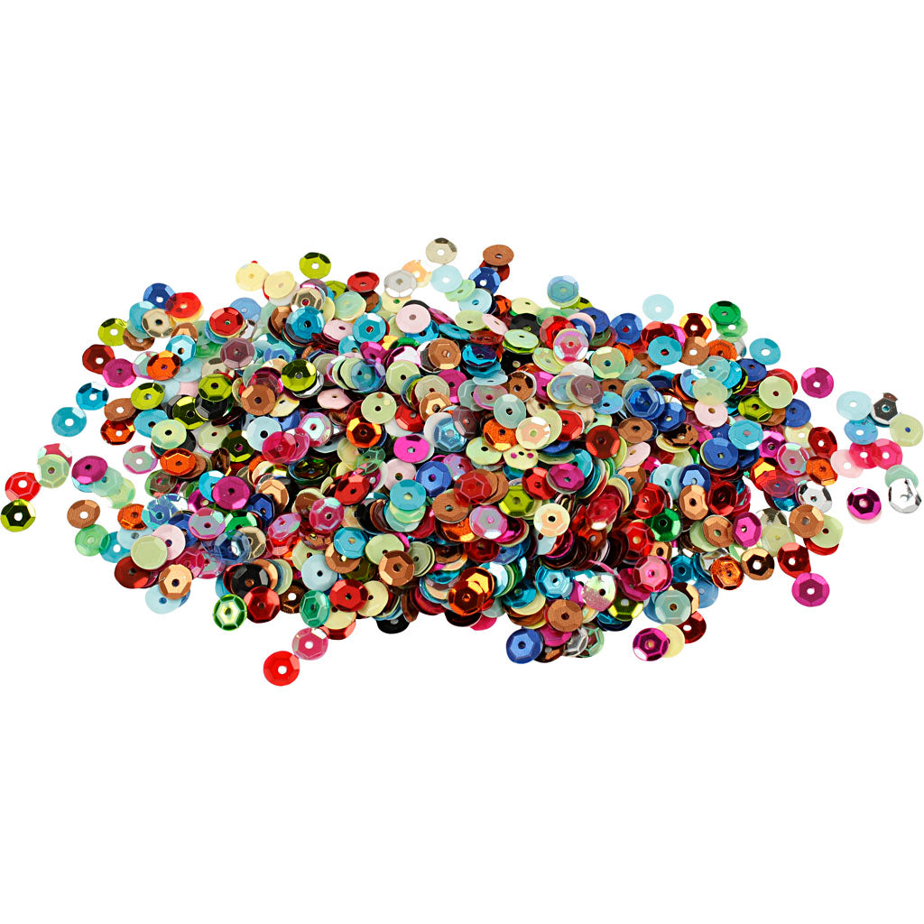 Creativ Company sequins round, 100 grams