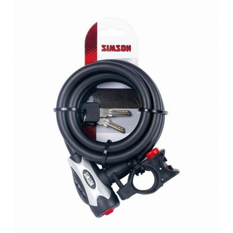 Simson Cable Lock Pro 12x180 black