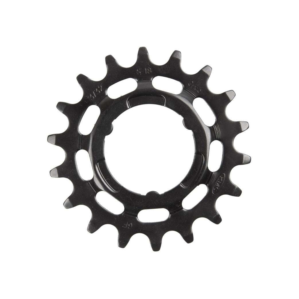 KMC -Ausrüstung Shimano schmal 18t hinten schwarz