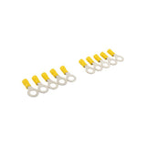 Cable shoe yellow eye, 10 pieces.