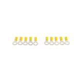 Cable shoe yellow eye, 10 pieces.