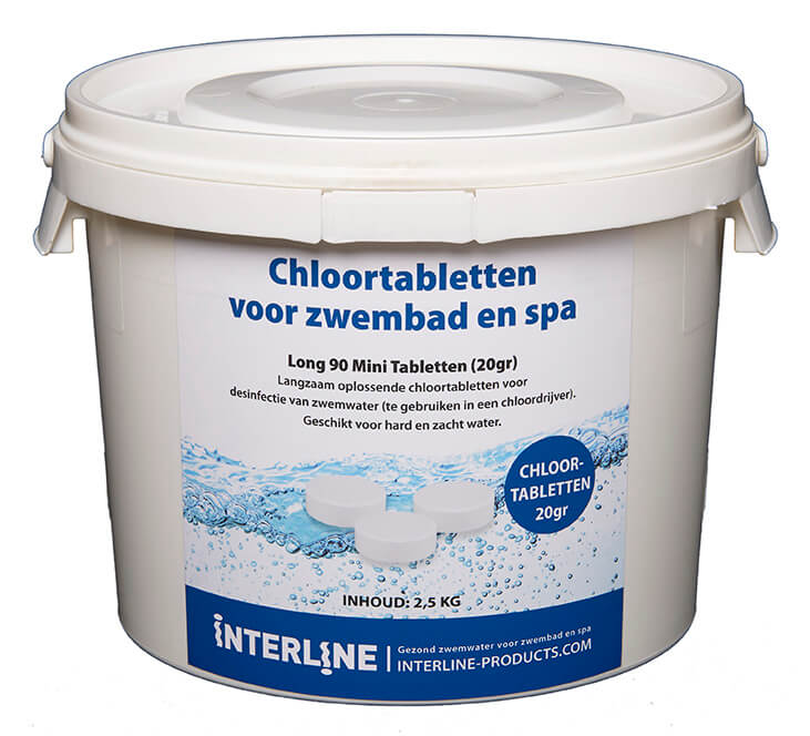 Interline Chloortabletten Long90 20gram 2,5kg