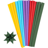 Creativ company braiding strips, l: 45 cm, d 6.5 cm, w: 15 mm, various colors, 500 pieces 1 box