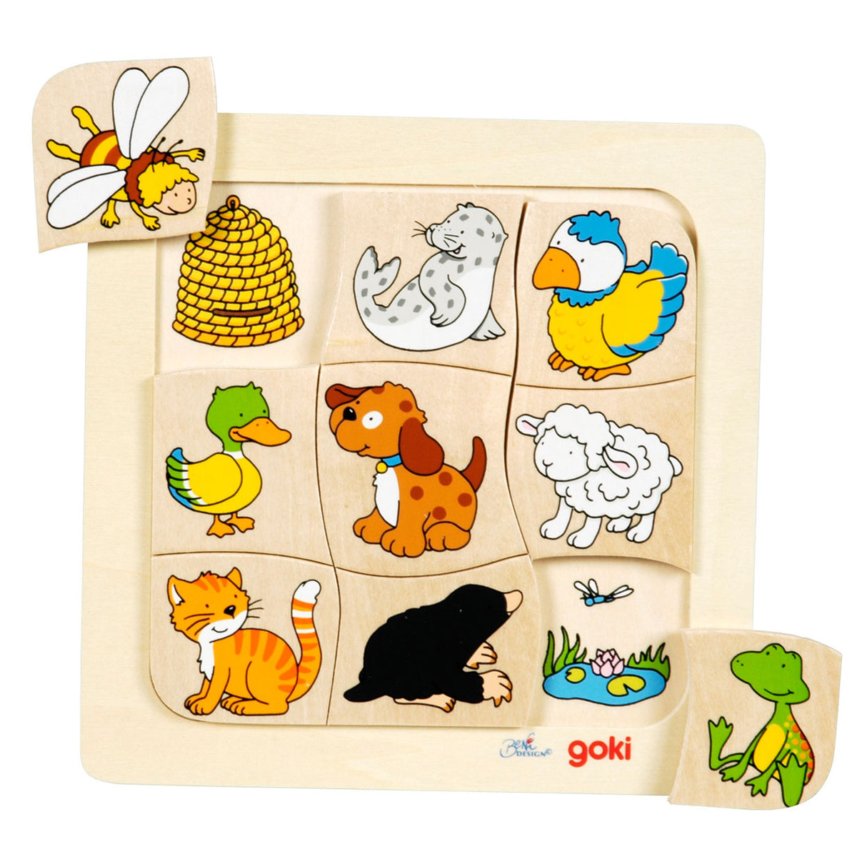 Goki wooden jigsaw? Who lives true?