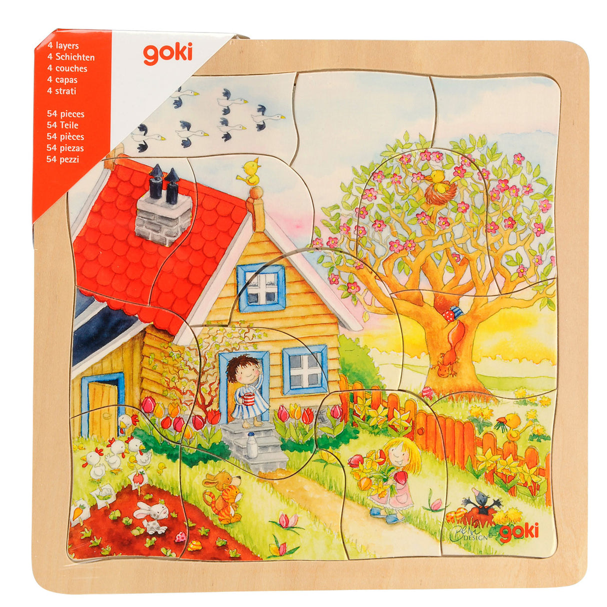 Goki 4-slojne sezone puzzle, 54st.