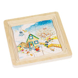 Goki 4-layer puzzle seasons, 54st.