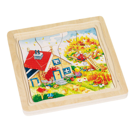 Goki 4-vrstvové sezóny puzzle, 54s.