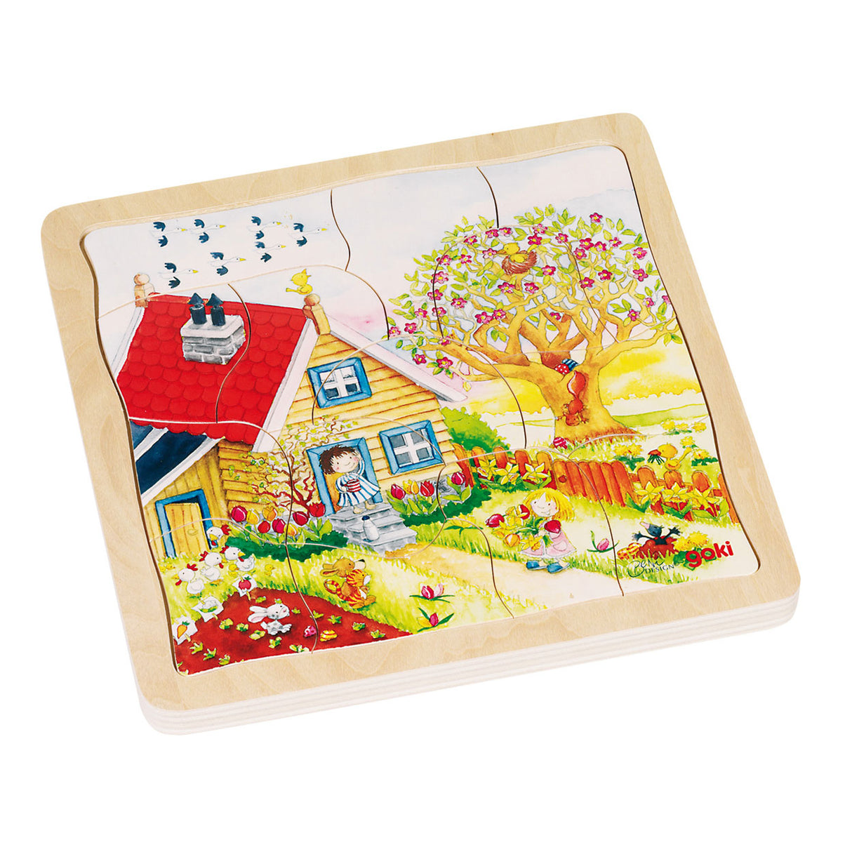 GOKI 4-couches Puzzle Seasons, 54st.