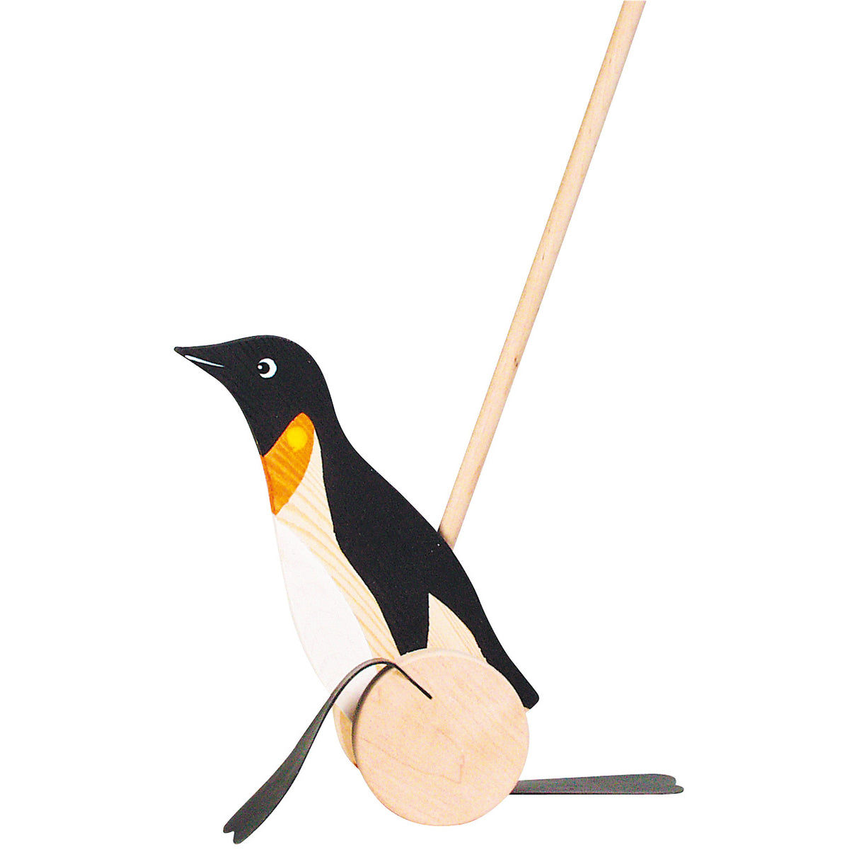 Goki Wood Push Figur Penguin