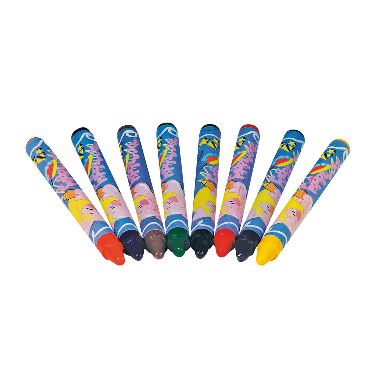 Goki textilkrita (vax). 9 cm. 8 färger. 3+