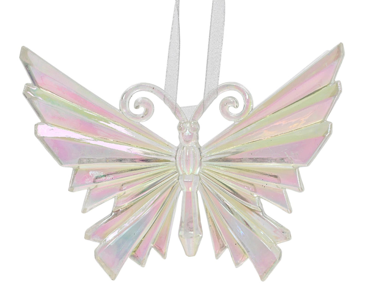 Decoris juleanheng sommerfuglplast iriserende