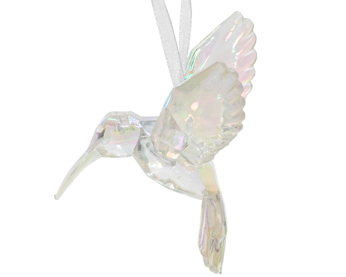 Decoris juleanheng kolibriplast 10cm iris