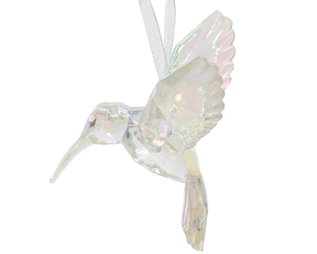 Decoris Christmas pendant hummingbird plastic 10cm iris