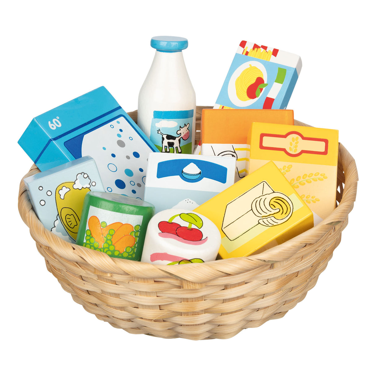 Goki groceries in a basket, 10dlg.