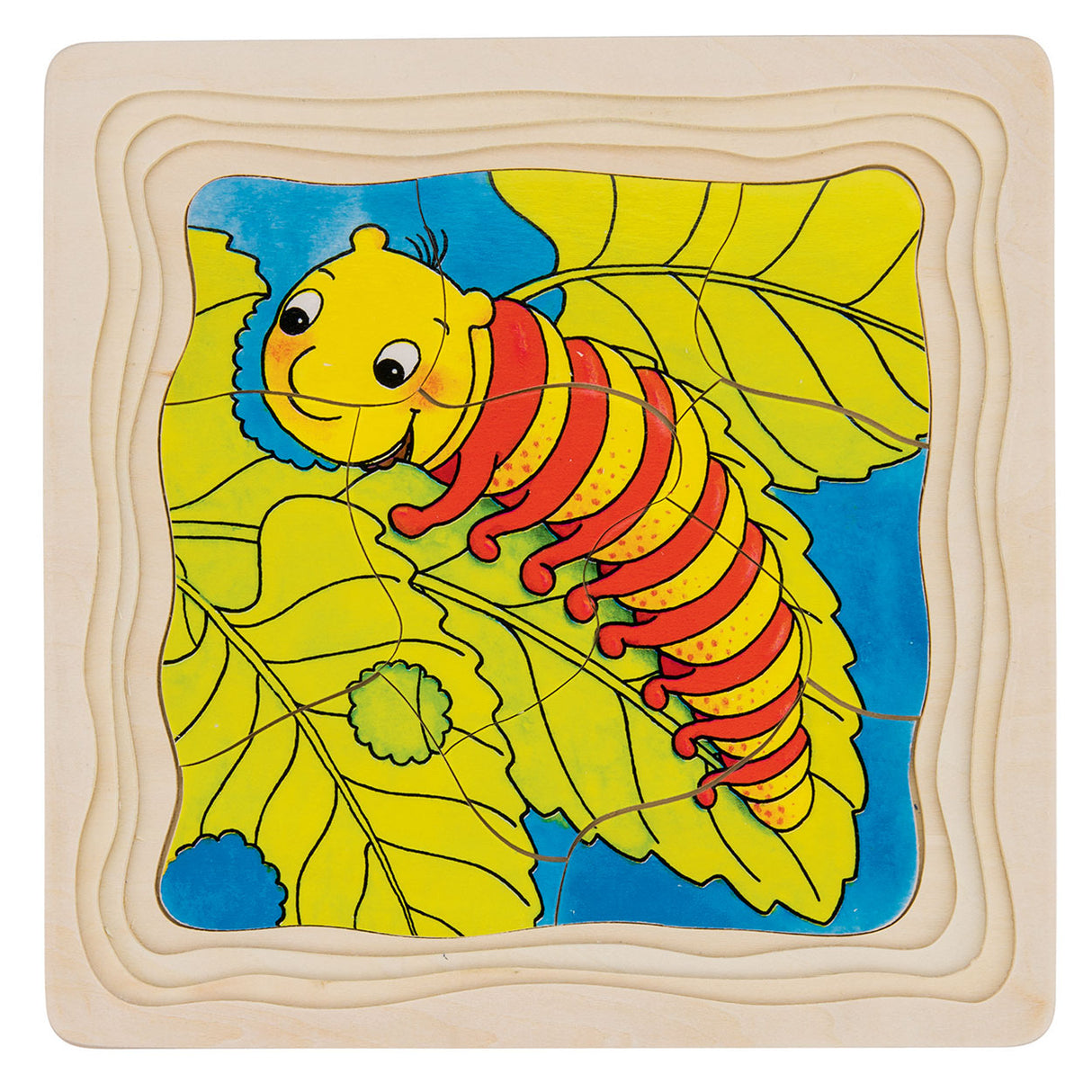 Goki wooden layer puzzle butterfly