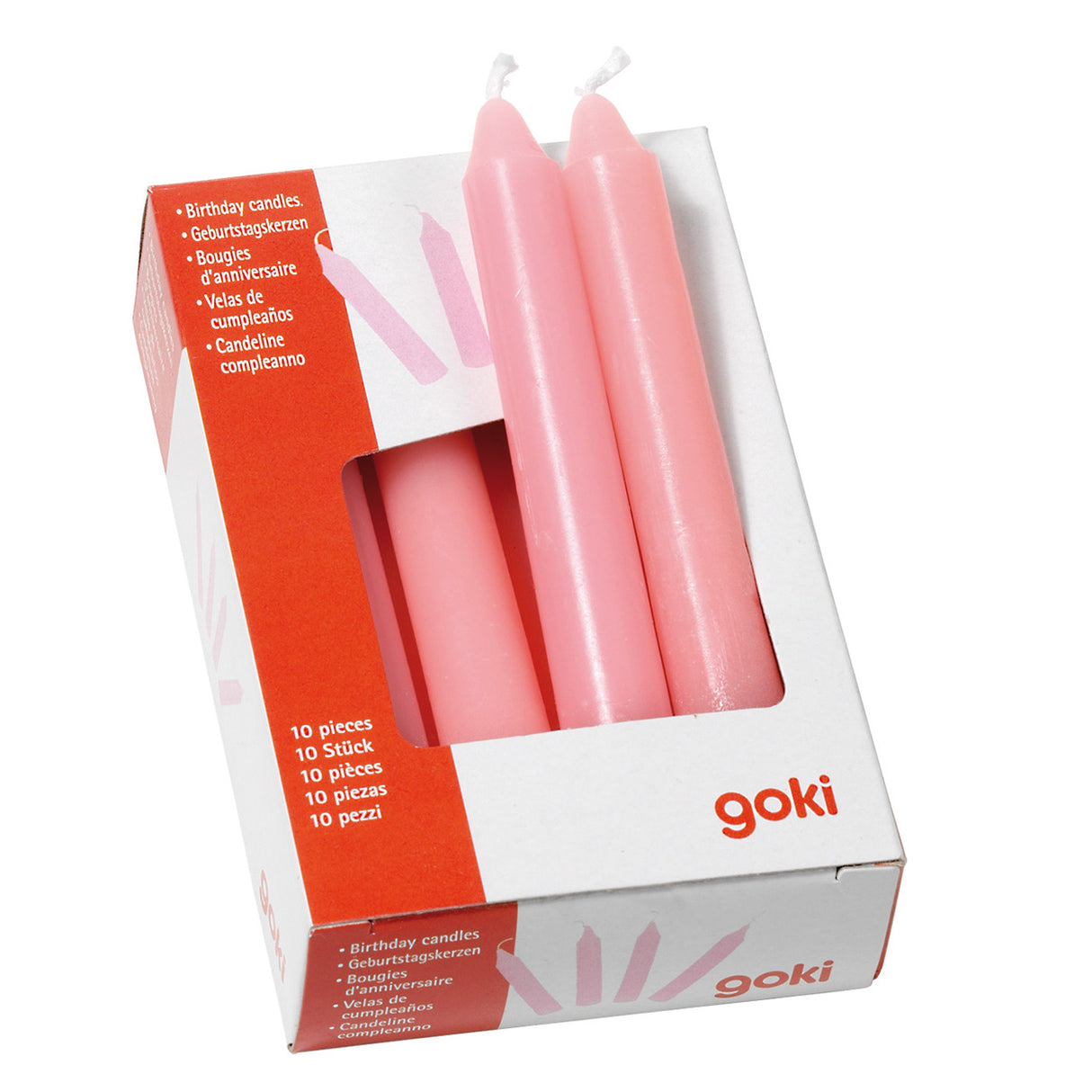 Goki candles pink, 10th.