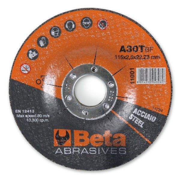 Beta 11001 Disques de coupe 3,2 mm en acier Ø115 mm