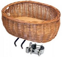 Basil Pluto - Dog bike basket - First - Brown