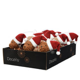Decoris kersthanger beer polyester 7x6x12cm 3 assorti